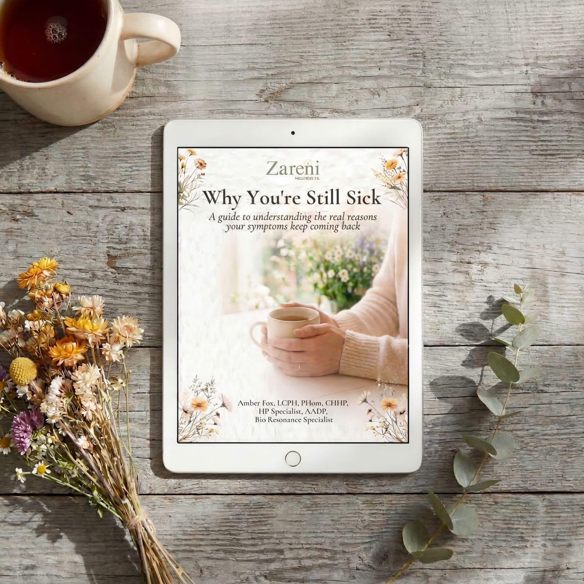 Why You're Still Sick free guide mockup showing the cover on a tablet